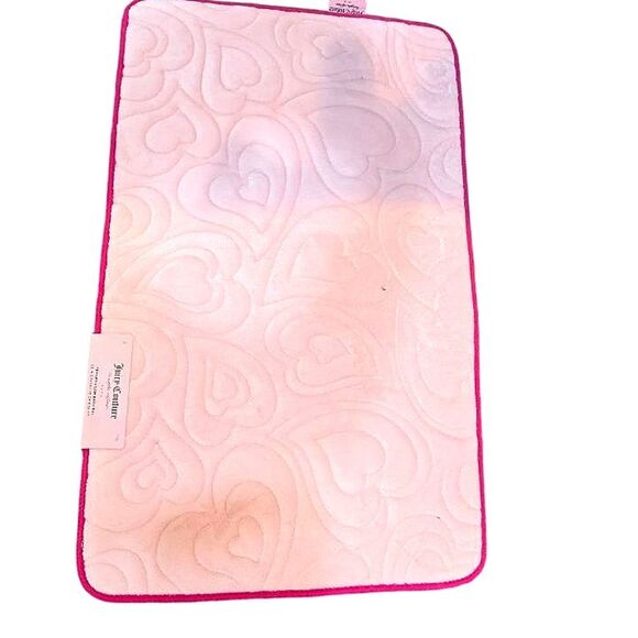 Juicy Couture Home Heart Embossed Memory Foam Bath Rug - Picture 3 of 7